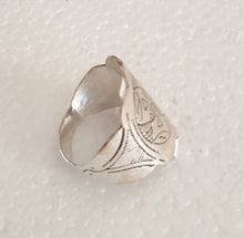 Load image into Gallery viewer, Moroccan Hand Made sterling silver 925 Berber Ring size 7.5,Ethnic Rings ,Tribal Jewelry, Moroccan Rings, Berber Jewelry