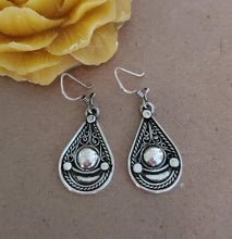 Load image into Gallery viewer, Traditional Old Silver Tuareg hoop earrings Ethnic Tribal,Ethnic Jewelry,sliver Earrings,Dangle & Drop Earrings,Tribal Jewelry,