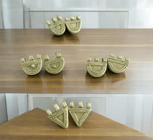 Load image into Gallery viewer, 2 Old Ethiopian Telsum Silver Phallic Pendants beads, Ethiopian Beads, Hand Crafted, Ethiopian Telsum,african Silver, Ethiopian jewelry