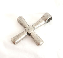 Load image into Gallery viewer, Antique Ethiopian Christian silver cross pendant,Amulet pendant,Genuine old neckcross,Good silver,Boho jewelry