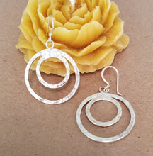 Load image into Gallery viewer, Traditional Old Silver Tuareg hoop earrings Ethnic Tribal,Ethnic Jewelry,sliver Earrings,Dangle & Drop Earrings,Tribal Jewelry,