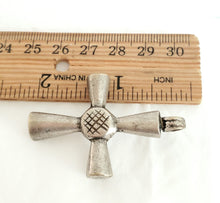 Load image into Gallery viewer, Antique Ethiopian Christian silver cross pendant,Amulet pendant,Genuine old neckcross,Good silver,Boho jewelry