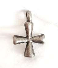 Load image into Gallery viewer, Antique Ethiopian Christian silver cross pendant,Amulet pendant,Genuine old neckcross,Good silver,Boho jewelry