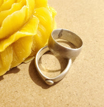Load image into Gallery viewer, Antique 2 Silver Ethiopian Wedding Ring size 7.5/6.5 tribal jewelry Hand Crafted, Silver, Ethnic Jewelry, Tribal Jewelry