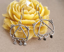 Load image into Gallery viewer, Moroccan Berber Filigree Sterling Silver Dangle Earrings silver 925,Berber Jewelry,sliver Earrings,Dangle & Drop
