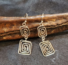 Load image into Gallery viewer, spiral of life Moroccan silver Earrings Ethnic Tribal,sterling 925,Earrings,spiral Earrings,Minimalist Earrings,Berber Earrings