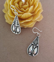 Load image into Gallery viewer, Traditional Old Silver Tuareg hoop earrings Ethnic Tribal,Ethnic Jewelry,sliver Earrings,Dangle & Drop Earrings,Tribal Jewelry,