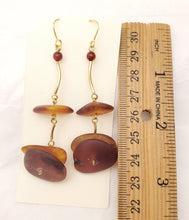 Load image into Gallery viewer, Baltic amber Earrings ,Dangle & Drop Earrings, Natural Baltic amber, Polished amber, Genuine amber, Amber beads, Gemstone earrings