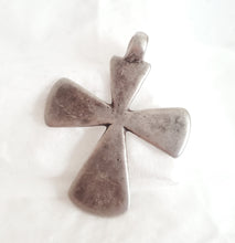 Load image into Gallery viewer, Antique Ethiopian Christian silver cross pendant,Amulet pendant,Genuine old neckcross,Good silver,Boho jewelry