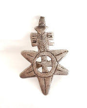 Load image into Gallery viewer, Antique Silver Ethiopian pendant Amulet pendant,Genuine old neckcross ,Good silver,Boho jewelry, Ethiopian jewelry