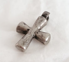 Load image into Gallery viewer, Antique Ethiopian Christian silver cross pendant,Amulet pendant,Genuine old neckcross,Good silver,Boho jewelry