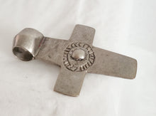 Load image into Gallery viewer, Antique Ethiopian Christian silver cross pendant,Amulet pendant,Genuine old neckcross,Good silver,Boho jewelry