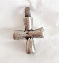 Load image into Gallery viewer, Antique Ethiopian Christian silver cross pendant,Amulet pendant,Genuine old neckcross,Good silver,Boho jewelry