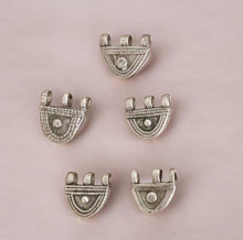 Load image into Gallery viewer, 1 Old Ethiopian Telsum Silver Phallic Pendants beads, Ethiopian Beads, Hand Crafted, Ethiopian Telsum,african Silver, Ethiopian jewelry