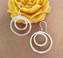 Load image into Gallery viewer, Traditional Old Silver Tuareg hoop earrings Ethnic Tribal,Ethnic Jewelry,sliver Earrings,Dangle & Drop Earrings,Tribal Jewelry,