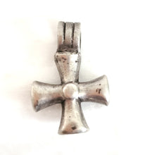 Load image into Gallery viewer, Antique Ethiopian Christian silver cross pendant,Amulet pendant,Genuine old neckcross,Good silver,Boho jewelry