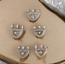 Load image into Gallery viewer, 1 Old Ethiopian Telsum Silver Phallic Pendants beads, Ethiopian Beads, Hand Crafted, Ethiopian Telsum,african Silver, Ethiopian jewelry