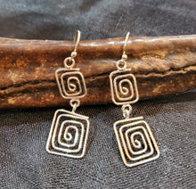 Load image into Gallery viewer, spiral of life Moroccan silver Earrings Ethnic Tribal,sterling 925,Earrings,spiral Earrings,Minimalist Earrings,Berber Earrings