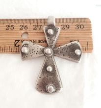 Load image into Gallery viewer, Antique Ethiopian Christian silver cross pendant,Amulet pendant,Genuine old neckcross,Good silver,Boho jewelry