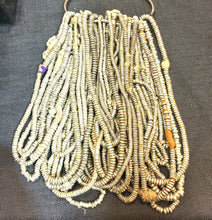 Load image into Gallery viewer, Antique Ethiopian 4 strand of silver Heishi Anklet 1930s ,collectible silver,Ethnic silver Beads ,Jewelry Supplies Beads