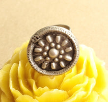 Load image into Gallery viewer, Antique Silver Ethiopian Ring size 8 tribal jewelry Hand Crafted ,Silver,Ethnic Jewelry,Tribal Jewelry