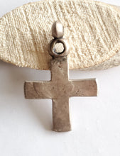 Load image into Gallery viewer, Antique Ethiopian Coptic Christian Cross Maria Theresa silver coin Pendant , Cross Pendant,Ethnic Tribal,Ethiopian Jewelry