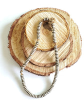 Load image into Gallery viewer, Antique Ethiopian 11''strand of silver Heishi Anklet 1930s ,collectible silver,Ethnic silver Beads ,Jewelry Supplies Beads