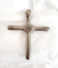 Load image into Gallery viewer, Antique Ethiopian Christian silver cross pendant,Amulet pendant,Genuine old neckcross,Good silver,Boho jewelry