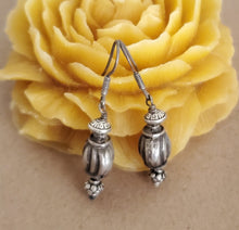 Load image into Gallery viewer, Traditional Old Silver Tuareg hoop earrings Ethnic Tribal,Ethnic Jewelry,sliver Earrings,Dangle & Drop Earrings,Tribal Jewelry,