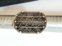 Load image into Gallery viewer, Moroccan Hand Made enamel sterling silver 925 Berber Ring size 8.5, Ethnic Rings, Tribal Jewelry, Moroccan Rings, Berber Jewelry