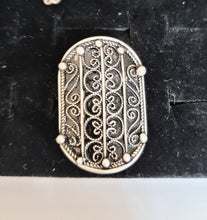 Load image into Gallery viewer, Moroccan Hand Made enamel sterling silver 925 Berber Ring size 8.5, Ethnic Rings, Tribal Jewelry, Moroccan Rings, Berber Jewelry