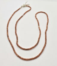 Load image into Gallery viewer, Ethiopian copper strand of Heishi Brass Beads