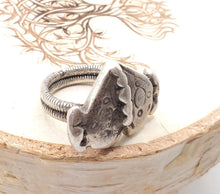 Load image into Gallery viewer, Antique Tuareg Silver Ring: Moroccan Tribal Jewelry, Size 9