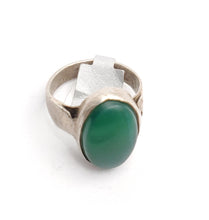 Load image into Gallery viewer, Antique Yemen Silver Ring: Tribal Wedding Jewelry, Size 7