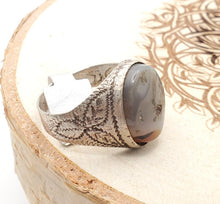 Load image into Gallery viewer, Antique Yemen Carnelian Silver Ring - Tribal Wedding Jewelry, Size 8.5