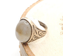 Load image into Gallery viewer, Antique Yemen Carnelian Silver Ring - Tribal Wedding Jewelry, Size 8.5