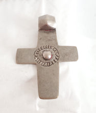 Load image into Gallery viewer, Antique Ethiopian Silver Cross Pendant: Boho Amulet Jewelry