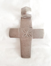Load image into Gallery viewer, Antique Ethiopian Silver Cross Pendant: Boho Amulet Jewelry