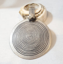 Load image into Gallery viewer, Old Berber Sterling Silver Spiral Pendant: Moroccan Tribal Amulet