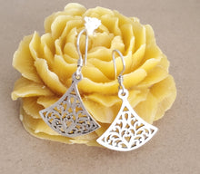 Load image into Gallery viewer, Moroccan Berber Filigree Sterling Silver Dangle Earrings
