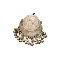 Load image into Gallery viewer, Antique Yemen Maria Theresa Coin Pendant: Silver Dangles Jewelry
