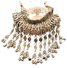 Load image into Gallery viewer, Antique Bawsani Silver Dangle Necklace: Yemen Tribal Jewelry, 1910s