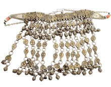 Load image into Gallery viewer, Antique Bawsani Silver Dangle Necklace: Yemen Tribal Jewelry, 1910s
