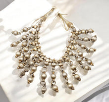 Load image into Gallery viewer, Antique Ethiopian Silver Fertility Bead Necklace: Tribal Jewelry