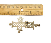 Load image into Gallery viewer, Antique Silver Ethiopian Coptic Cross Pendant: Handmade Tribal Jewelry