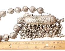 Load image into Gallery viewer, Antique Bedouin Tribal Yemeni Silver Necklace, Circa 1930s