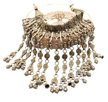 Load image into Gallery viewer, Antique Bawsani Silver Dangle Necklace: Yemen Tribal Jewelry, 1910s