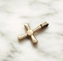 Load image into Gallery viewer, Antique Ethiopian Silver Cross Pendant: Boho Amulet Jewelry