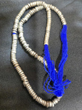 Load image into Gallery viewer, Antique Ethiopian Silver Heishi Bead Necklace: Tribal Ethnic Jewelry