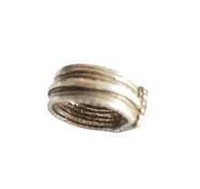 Load image into Gallery viewer, Antique Silver Ethiopian Wedding Ring: Tribal Jewelry Size 5